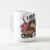 私はあなたが長い時間を愛するバレンタインデーのマグカップ コーヒーマグカップ (正面左)