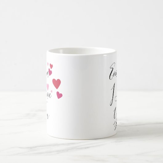 私はあなたが隠されたメッセージを愛するサプライズバレンタインデー モーフィングマグカップ (中央)