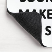 私はあなたが黙っているときの音が好きだ マウスパッド (コーナー)