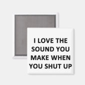 私はあなたが黙っているときの音が好きだ マグネット (正面/裏面)