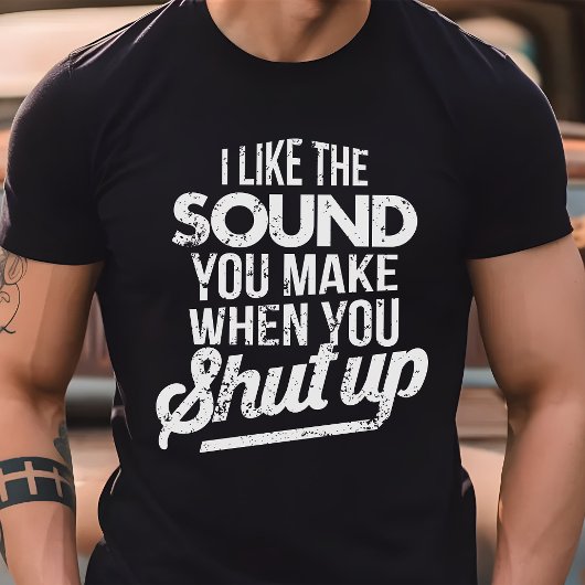 私はあなたが黙っているときの音が好きだ Tシャツ