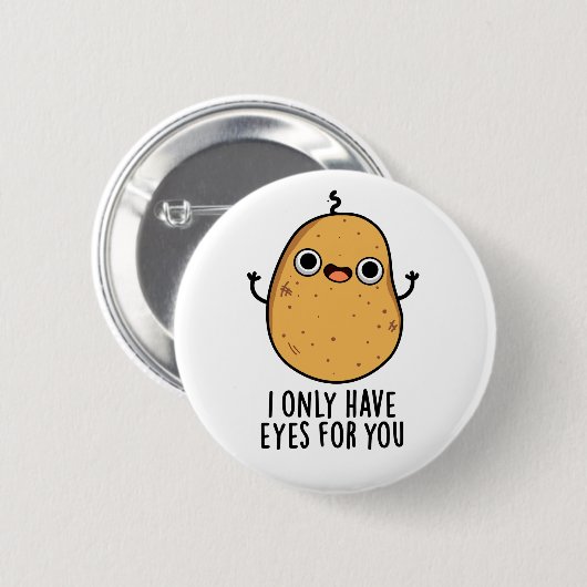私はあなただけに目おもしろいを持つ 缶バッジ (正面&裏面)
