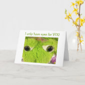 私はあなただけに目を持っているロマンチックな誕生日カード カード (黄色い花)