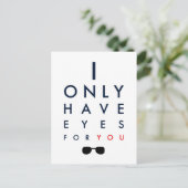 私はあなただけに目を持っている – サングラス ポストカード (スタンド正面)