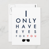 私はあなただけに目を持っている – サングラス ポストカード (正面/裏面)