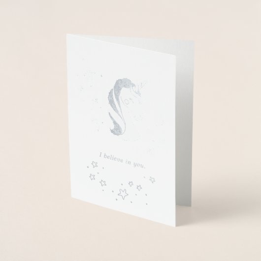 私はあなたで友情カードを信じます 箔カード (正面)