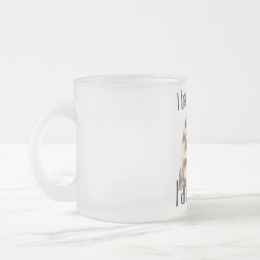 私はあなたで- doulaのマグを信じます フロストグラスマグカップ (左)