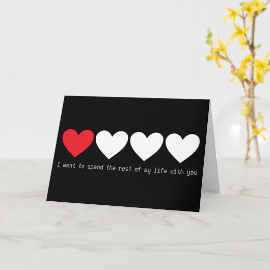 私はあなたとの余生を過ごしたいと思います カード (黄色い花)
