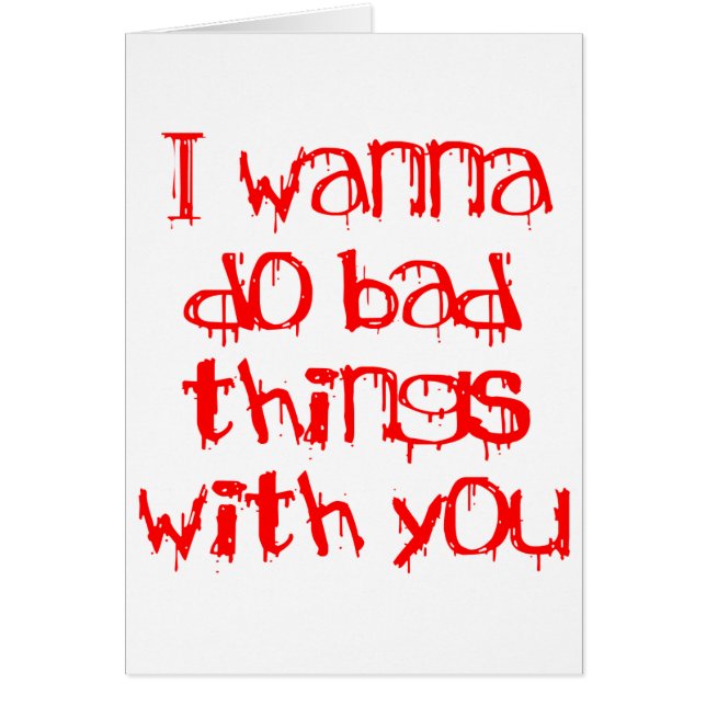 私はあなたとの悪い事をしたいと思います (正面)