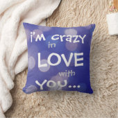 私はあなたとの愛で熱狂する、青いライト置きますです クッション (ブランケット)