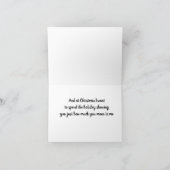 **私はあなたとクリスマスを過ごしたい** カード (内部)