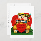 私はあなたとバレンタインを「走り回りたい」 シーズンポストカード (正面/裏面)