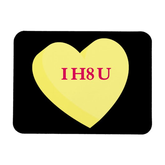 私はあなたとバレンタインデーも嫌い マグネット (横)