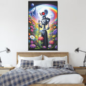 私はあなたと一緒にいる時は静止している キャンバスプリント (インサイチュ (寝室))