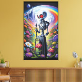 私はあなたと一緒にいる時は静止している キャンバスプリント (インサイチュ (リビング))