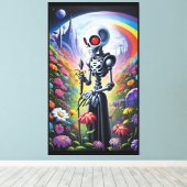 私はあなたと一緒にいる時は静止している キャンバスプリント (インサイチュ (ウッドフロア))