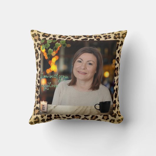 「私はあなたと一緒にいる私の愛」記念装飾用クッション クッション (裏面)