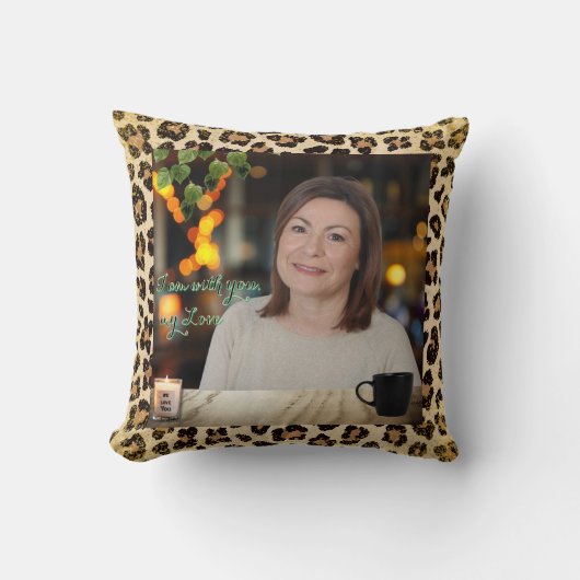 「私はあなたと一緒にいる私の愛」記念装飾用クッション クッション (正面)