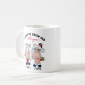 私はあなたと一緒に年を取りたい白いカップル コーヒーマグカップ (正面左)