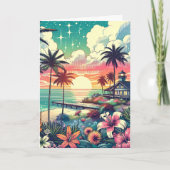 私はあなたと一緒に暮らすのが大好き |ハッピーアニバーサリー カード (正面)