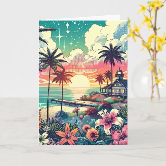 私はあなたと一緒に暮らすのが大好き |ハッピーアニバーサリー カード (黄色い花)