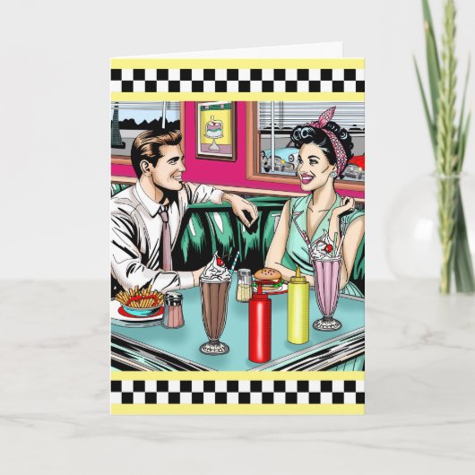 私はあなたと出会った瞬間から幸せな記念日を知った カード (正面)