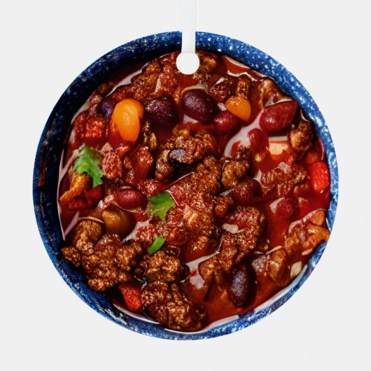 私はあなたと子供が大好き |チリおもしろいクリスマス メタルオーナメント (正面)