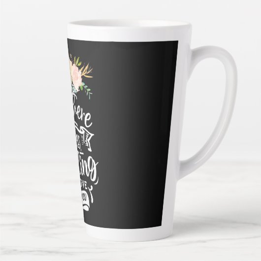 私はあなたと恋に落ちた カフェラテマグ (右)