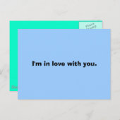 私はあなたと恋をしている。 ポストカード (正面/裏面)