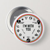 私はあなたと活動家のギアです。 ACLUへの収入! 缶バッジ (正面&裏面)