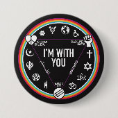 私はあなたと活動家のギアです。 ACLUへの収入! 缶バッジ (正面)