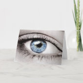 私はあなたと私の唇に目を向けますすぐにハッピーバースデー カード (正面)