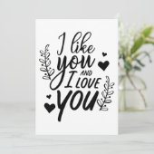 私はあなたと私はバレンタインデーのカードを愛している シーズンカード (スタンド正面)