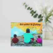 私はあなたと魚釣りしたい ポストカード (スタンド正面)