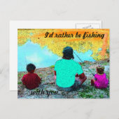 私はあなたと魚釣りしたい ポストカード (正面/裏面)