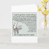 私はあなたとtouchに戻りたい(オリジナル) カード (黄色い花)