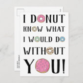 私はあなたなしで何をするか分からない! シーズンポストカード (正面/裏面)