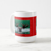 "私はあなたなしで失った! "アメリカヘラジカのマグ コーヒーマグカップ (正面左)