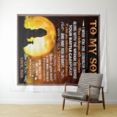 私はあなたにその強さを願う – ライオンパパトソン タペストリー (インサイチュ(横))