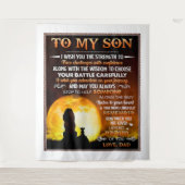 私はあなたにその強さを願う – ライオンパパトソン タペストリー (正面)