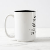 私はあなたにそれを説明できるが理解できない ツートーンマグカップ (左)