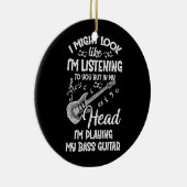 私はあなたにとってベー聞スギターに似ているかもしれない セラミックオーナメント (右)