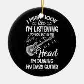 私はあなたにとってベー聞スギターに似ているかもしれない セラミックオーナメント (正面)