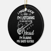 私はあなたにとってベー聞スギターに似ているかもしれない セラミックオーナメント (左)