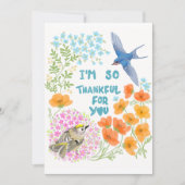 私はあなたにとても感謝している サンキューカード (正面)