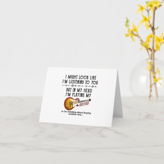私はあなたにはギターに聞似ているかもしれ遊ない カード (黄色い花)