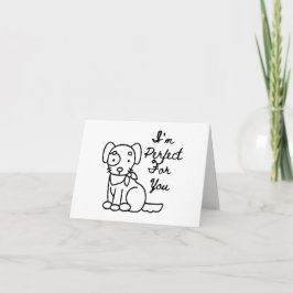 私はあなたにぴったりの愛犬家 パーソナライズされた カード