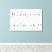 私はあなたにもっと早く会って、あなたを愛したい キャンバスプリント (インサイチュ (ウッドフロア))