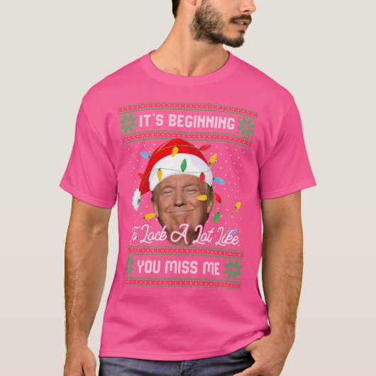 私はあなたによく似てい恋しく思るよ Tシャツ (正面)