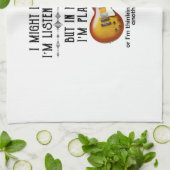 私はあなたにギターを聞見せているよ遊う キッチンタオル (折り畳み)